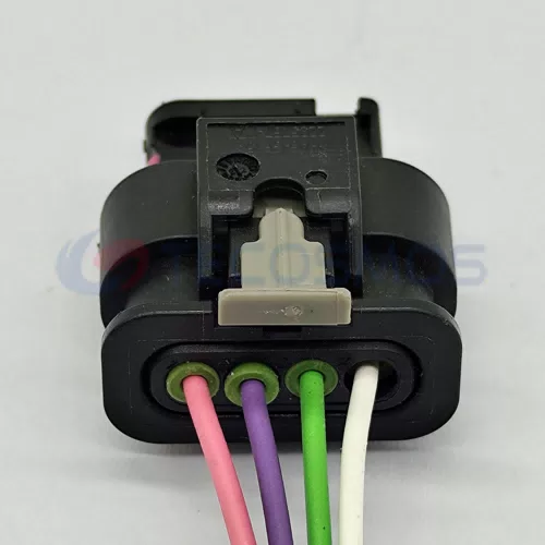 Waterproof Wire Connector Intake Pressure Sensor Harness Plug for Car 4 Pin Female 4F0973704 - image 2